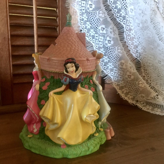 Disney Princess Money Bank Castle Girls Room Decor Classic Cartoon Character Toddler Kids Gift Children Belle Cinderella Aurora Snow White