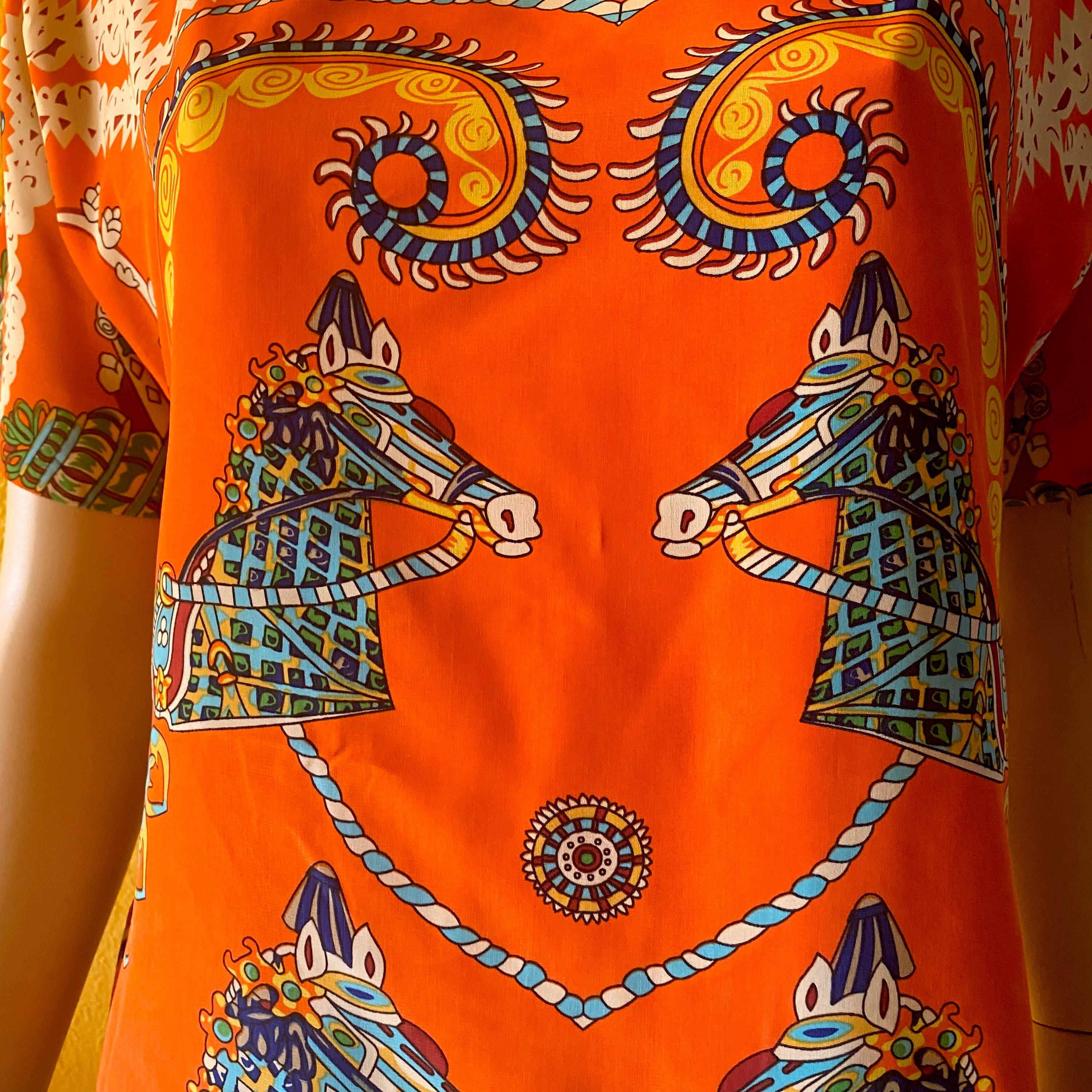 orange horse dress Alex | Equine Photoshoot | Vilas NC