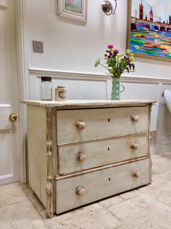 Antique European Gustavian Style Painted Pine Chest Of Drawers Etsy