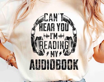 Ich höre Sie nicht, ich lese mein Hörbuch-Hemd, lustiger Buch-Liebhaber, perfektes Geschenk für Leser-T-Stück