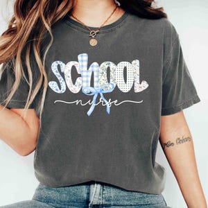Comfort Colors Tee School Nurse Shirt, Nurse Gift, Nurse Life Tee, Back To School Shirt, Nursing School Grad Shirt, Gift for School Nurse