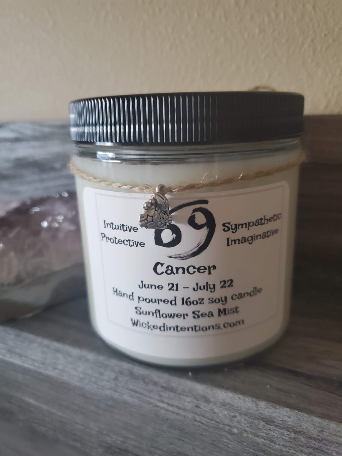 Cancer 16oz Zodiac Candle Etsy