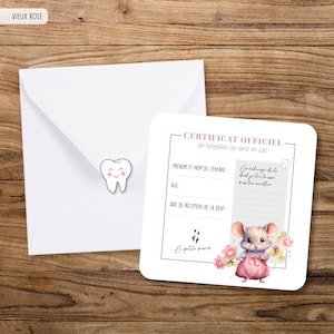 Little Mouse Certificate | Little Mouse Kit, Fallen Teeth, Erupted Teeth | Baby Teeth | Little Baby Teeth Pouch