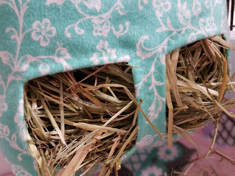 Rabbit Hay Sack Chinchilla Hay Bag Fabric Hay Bag Guinea Pig Hay Bag Hanging Hay Feeder