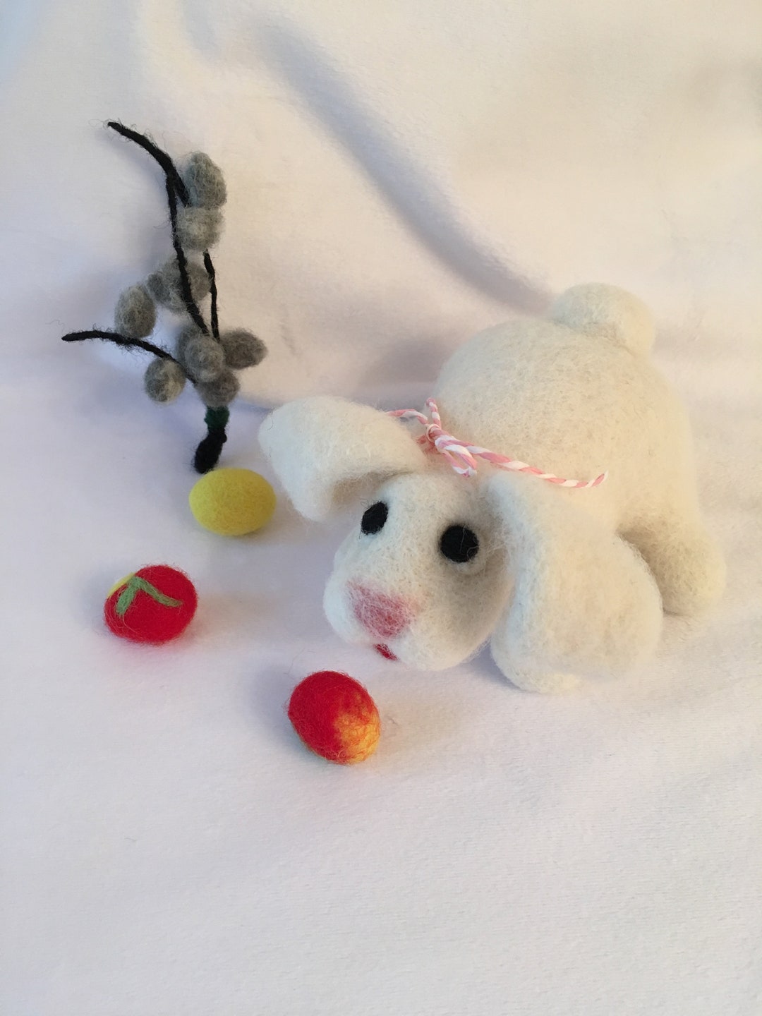 Needle Felted Rabbit, Bunny, Ukrainian Art, Stand With Ukraine, Made in ...