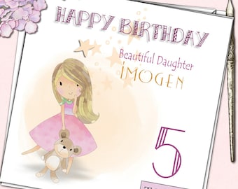 Daughter Niece Granddaughter Girl Personalised Birthday Card Lego Friends