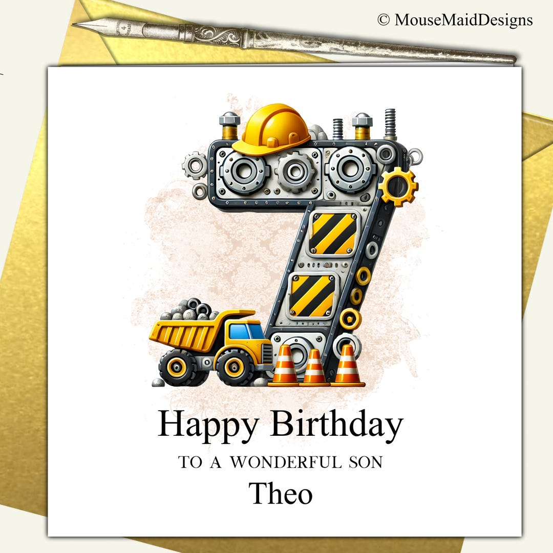 7th Birthday Card for Great Grandson Son Godson Nephew Brother Cousin ...