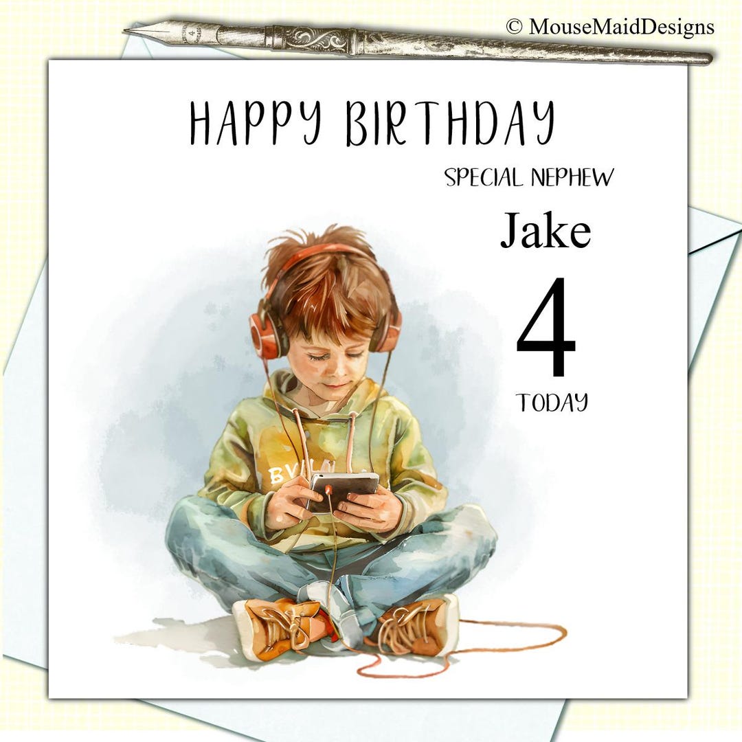 Birthday Card Personalised for Son Grandson Godson Nephew Great ...