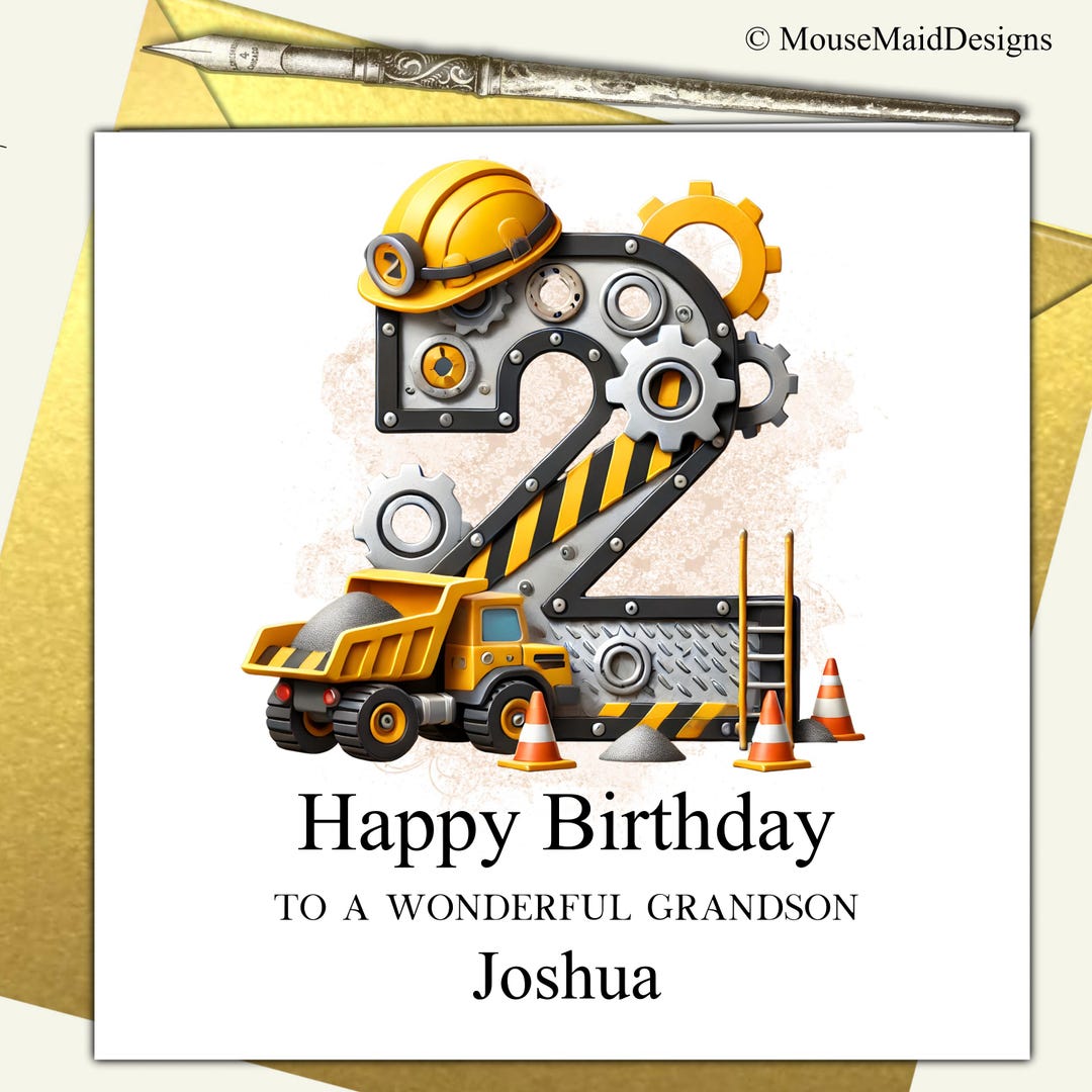 2nd Birthday Card for Great Grandson Son Godson Nephew Brother Cousin ...