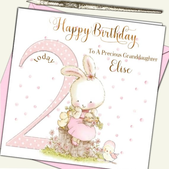 Great-Granddaughter Age Birthday Cards – Tagged "Great Granddaughter 2nd Birthday Card" – Cards Through The