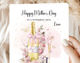 Personalised Mother's Day Card Mother Mum Mam Grandmother Grandma Mummy (pgc md)