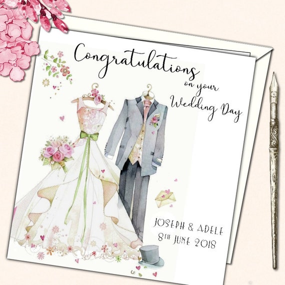 WHITE COTTON CARDS To A Special Daughter And Son-in-Law Congratulations - Foto 6