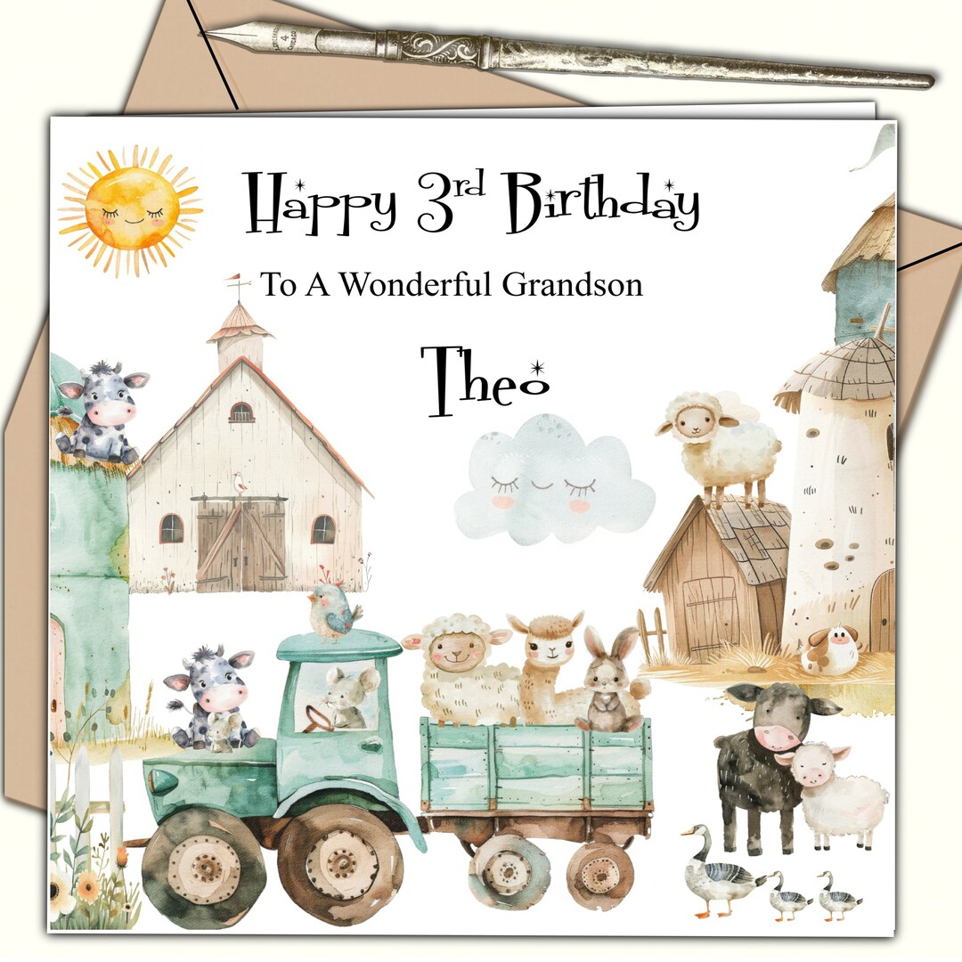 Personalised Birthday Card for Boy Son Great Grandson Nephew Cousin ...
