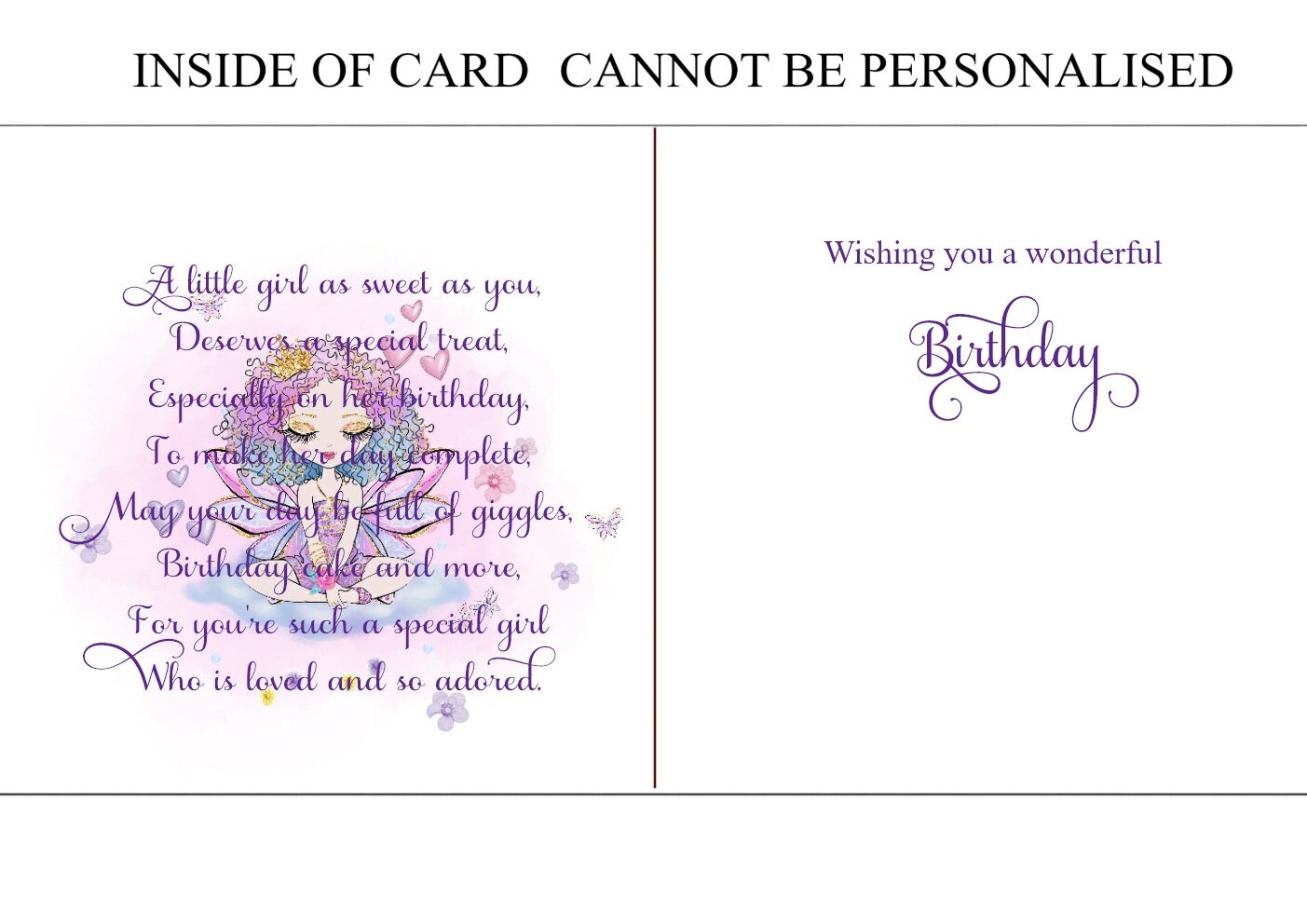 Personalised 7th Birthday Card For Daughter, Granddaughter, Niece – LJB Creations