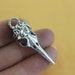 Bulk 10 Bird Skull Charms Raven Skull Pendant Necklace Taxidermy Crow Steam Punk Goth Gothic Jewelry 11*14*43mm