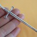 Antique Silver Swords Charms Pendant, Antique Silver Weapons Charms Pendant 25x88mm