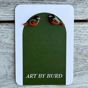 Baltimore Orioles Baseball Clay Stud Earrings