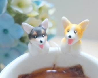 Corgi Tea Bag Holder - Corgi Lover Gift - Pembroke Corgi Gifts - Christmas Gift - Dog Lovers Present