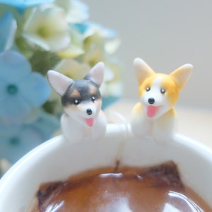 Corgi Tea Bag Holder - Corgi Lover Gift - Pembroke Corgi Gifts - Christmas Gift - Dog Lovers Present