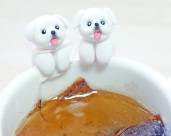 Pekinese Teebeutelhalter - Süßeste Geschenke für Hundeliebhaber - Schlürfen von Tee - Teesieb - Geschenke für Teeliebhaber