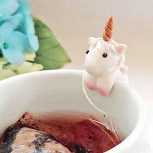 Unicorn Ornament - Unicorn Tea Bag Holder - Rocking Unicorn - Reindeer & Sleigh kit - tea infuse