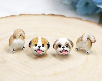Shih Tzu Ohrringe - Liebhaber Geschenke - Hunde Liebhaber Geschenke - Hunde Ohrringe - Shih Tzu Ohrstecker