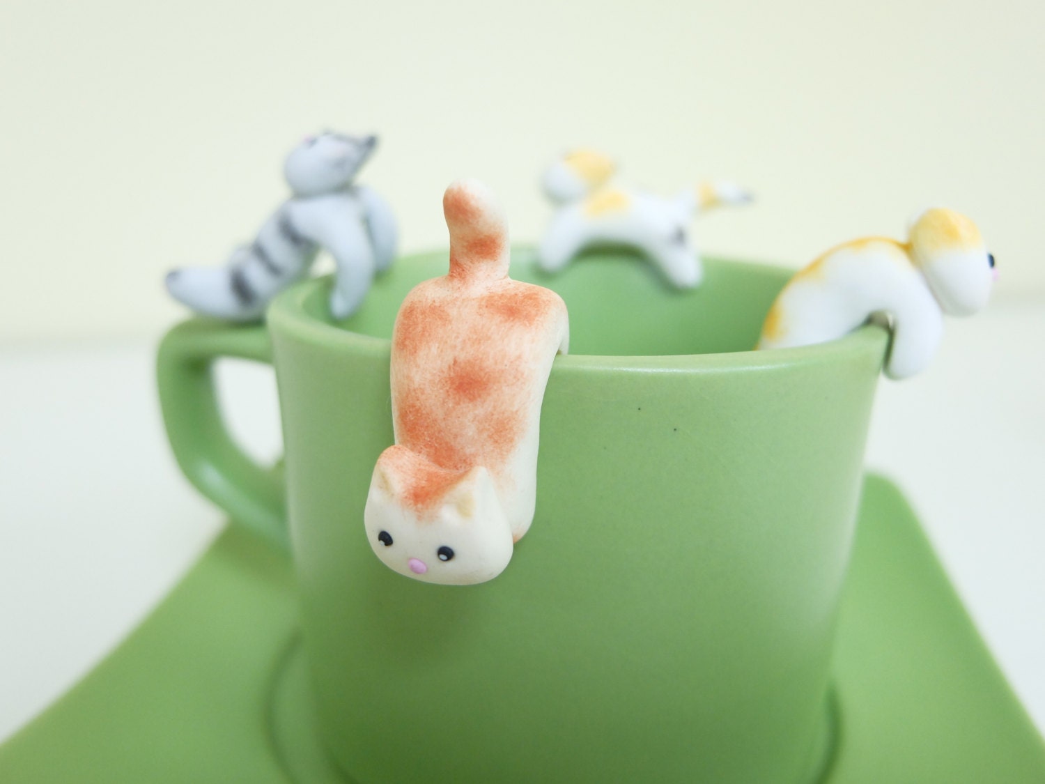 Cat Tea Bag Holder A Cute Cat Tea Pot Teabag Holder Cat Etsy Hong Kong