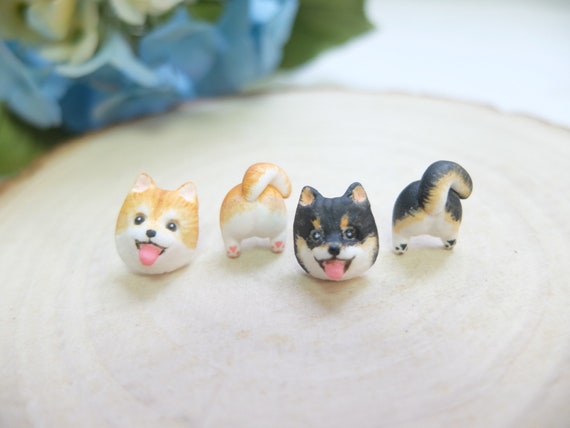 Shiba Inu Earrings Shiba Inu Lovers Gifts Dogs Lover Gifts Dogs Earrings Pomeranian Post Earrings