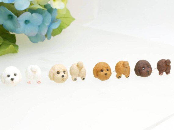 poodle earrings