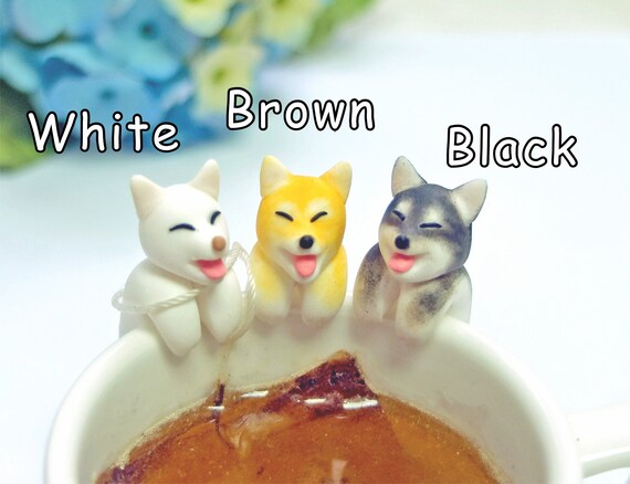 Shiba Inu Tea Bag Holder Black Shiba Inu Gifts Tan Shiba Inu Cup Friends Bowl Decor Tea Lovers Gifts Wood Rock Horse
