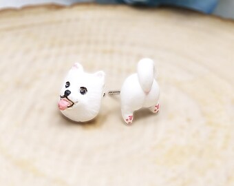 柴犬イヤリング - 柴犬好きへのギフト - 犬好きへのギフト - 犬の