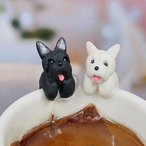 Porte-sachet de thé West Highland White Terrier - Cadeau Yorkie - Cadeau pour amateur de thé