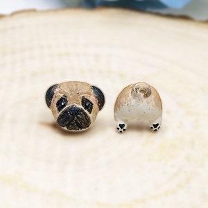 Pug Earrings - Pug Lover Gifts - Dog Earrings - Pug Jewelry - Pets Lover Jewelry - Dog Lover Gifts - Pug Gift