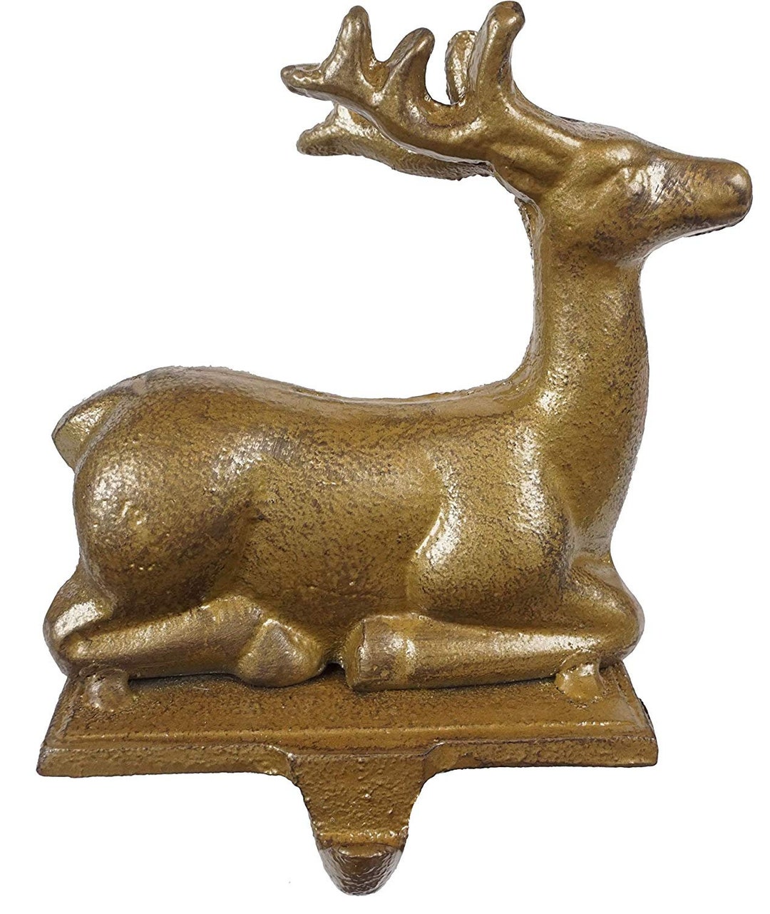 100 Cast Iron Antique Gold Deer Stocking Holder Cute Small Etsy