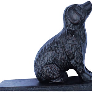 Cast Iron Dog Doorstop, Weighted 5 Lbs Doorstop Dog Statue, Heavy Rustic Home Decor Doorstopper Gift, Especially For Dog Lovers