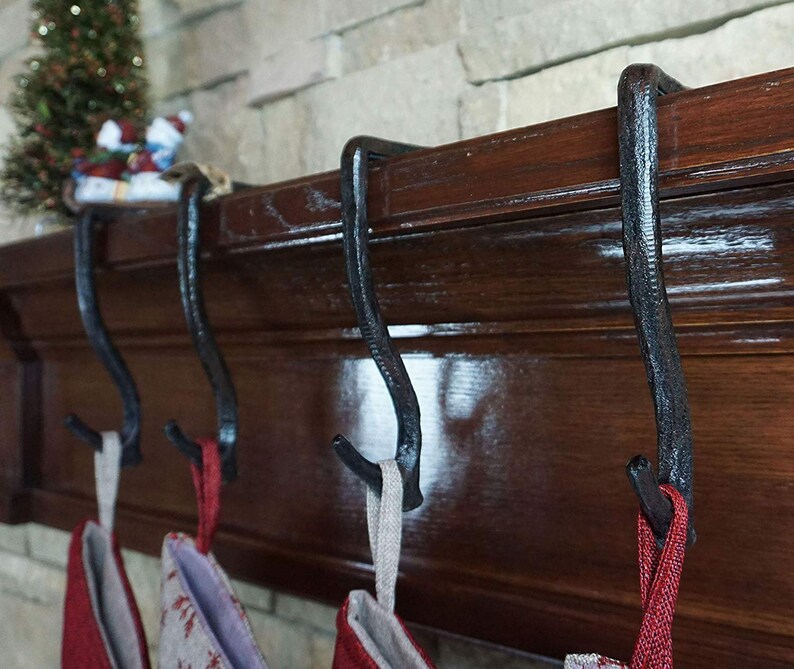 Lulu Decor100 Cast Iron Branch Mantel Stocking Holder with Etsy