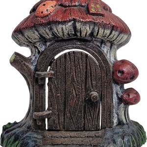 Cast Iron Fairy Door Decorative Door Stopper Available in 2 designs (Blue Fairy & Mushroom House), Home Decor, Gift for Fairy Lovers