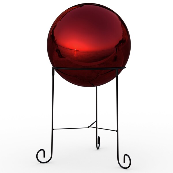 Solar Garden Ball With Stand Etsy