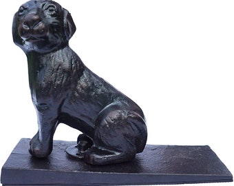 Cast Iron Decorative Dog Door Stoppers, Doorstops, Sculptures, Dog Statue | Lulu Decor
