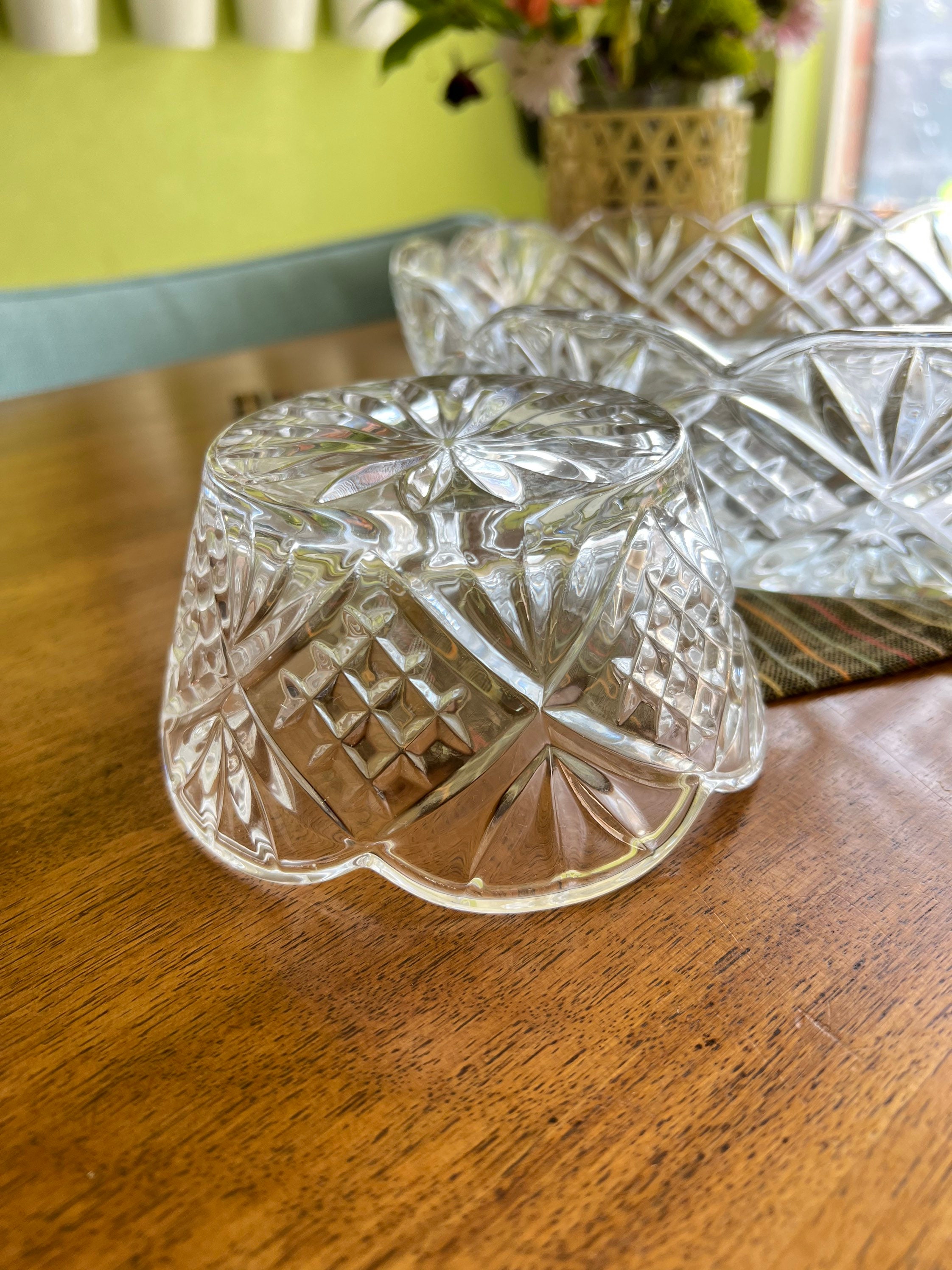 Shannon Crystral by Godinger Dublin Crystal Chip and Dip 2 Pieces Set