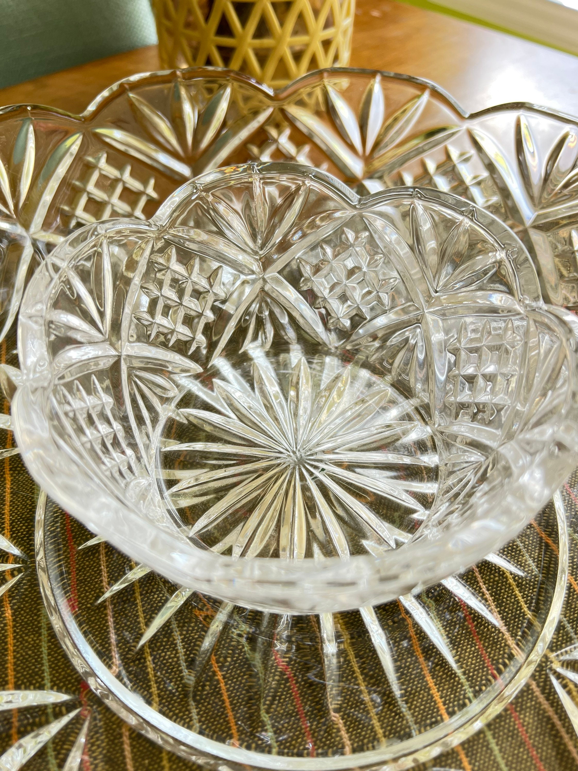 Shannon Crystral by Godinger Dublin Crystal Chip and Dip 2 Pieces Set