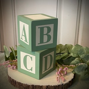 Large baby hotsell blocks centerpiece