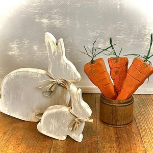 Wood Easter Bunny/Tier Tray Decorations