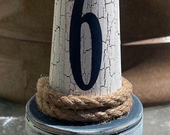 Vintage  Nautical Lighthouse Table Number