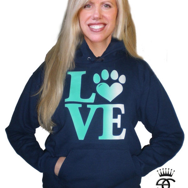 Love Hoodie, Gift for Dog lover *,*, Gift for Cat Lovers >*.*< Pet Lover's Gift, Animal Lover's Gift by enigma chic