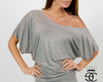 Off the Shoulder Top, Off the Shoulder T-Shirt, Dolman Top the enigma chic essential