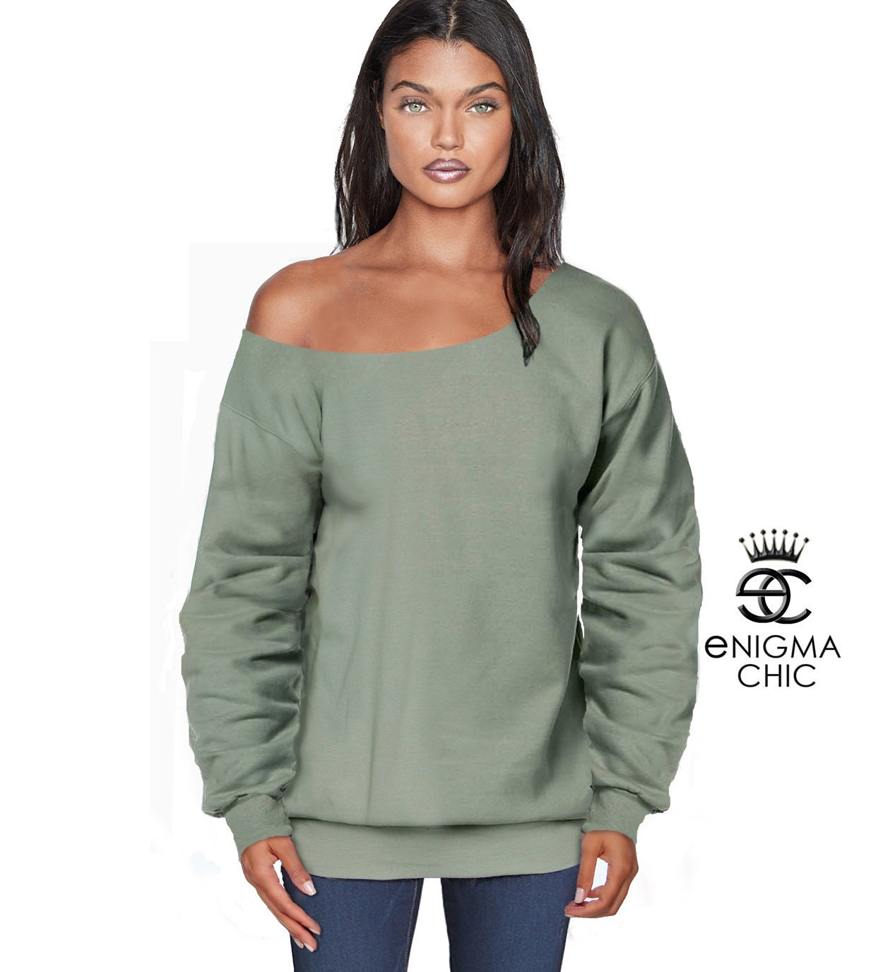 Off Shoulder Sweatshirt Etsy Canada
