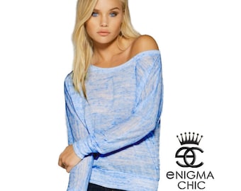 Off the Shoulder Top, Long Sleeve Off the Shoulder Top by Enigma Chic