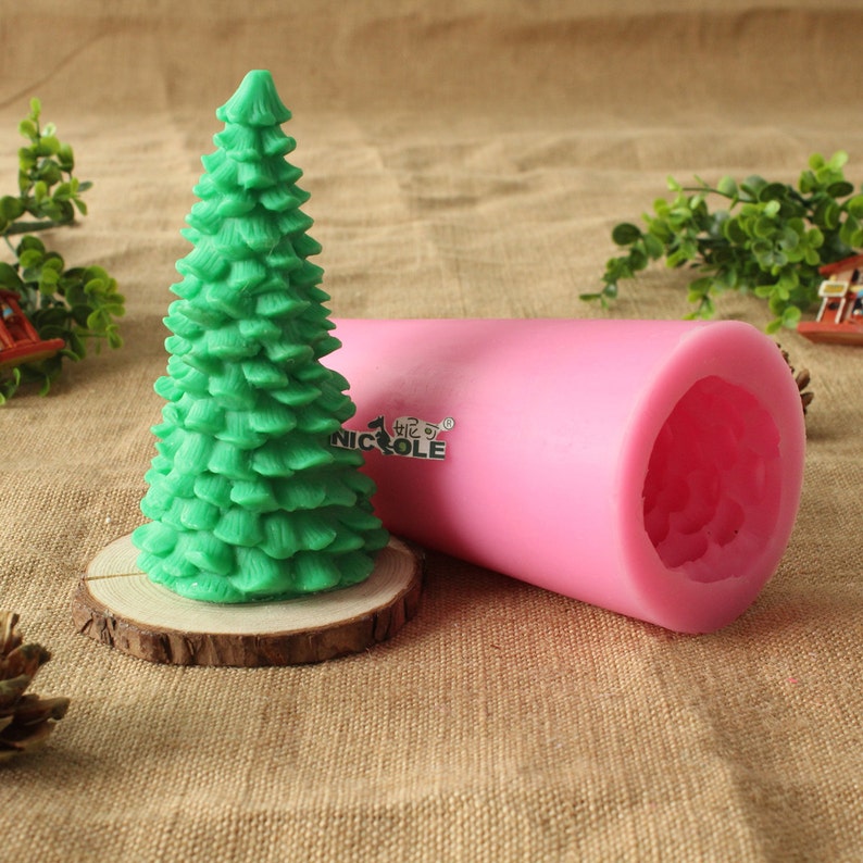 3D Christmas Tree Soap Mold Flexible Silicone Mold for Etsy