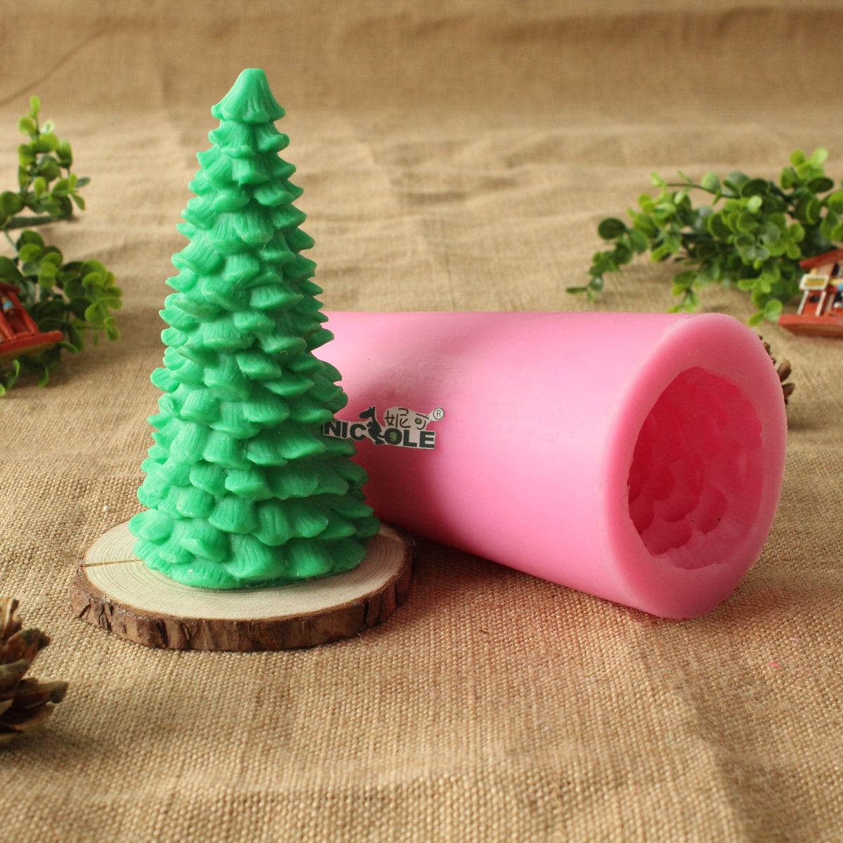 3D Christmas Tree Soap Mold Flexible Silicone Mold for Etsy